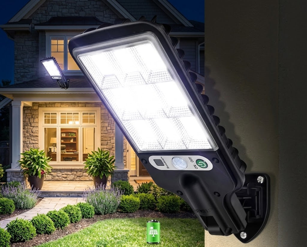 Foco Solar LED con Sensor de Movimiento Automático - Solare